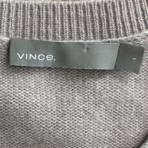 Vince 100% Cashmere Crew Neck Tunic Sweater Dove Gray Small Fall Cozy Comfy - Picture 6 of 13